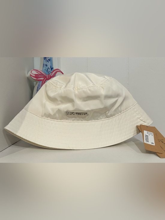Steve Madden Accessories - Steve Madden Cream Satin Bucket Hat with Subtle Sheen